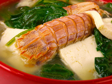 langoustine soupの写真素材