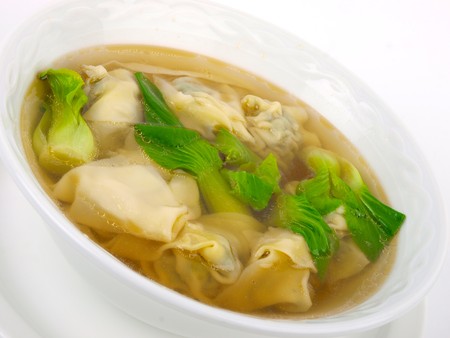 Chinese Dumpling soupの写真素材
