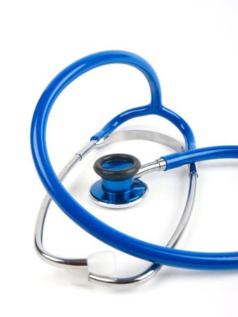 stethoscope on white background の写真素材