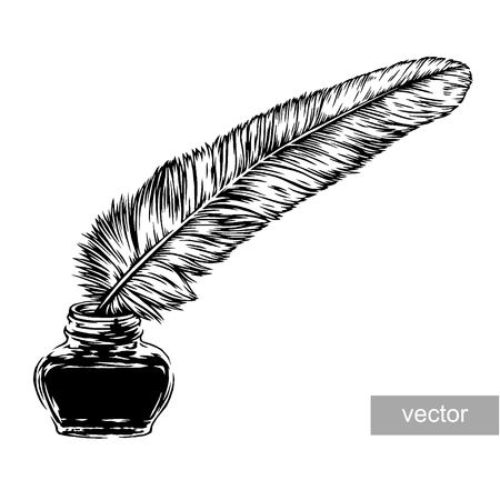 black and white vector engraving poetic composition posterのイラスト素材