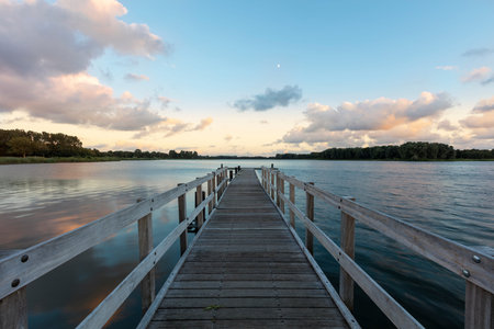 Tranquil Lake At Sunset