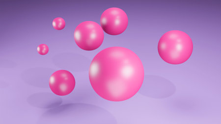 Abstract 3d render, modern background, graphic design illustrationの写真素材
