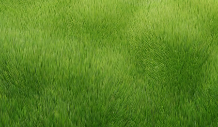 Grass background. Fresh lawn grass texture. Perfect green grass carpet. Grass backdrop for modern design. 3d rendering.の写真素材