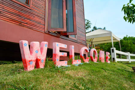 welcome marbleの写真素材