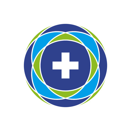 Simple Design inspiration medical and health care logo templateのイラスト素材