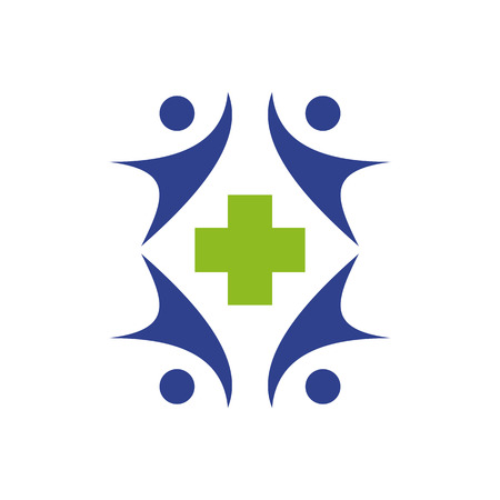 Simple Design inspiration medical and health care logo templateのイラスト素材