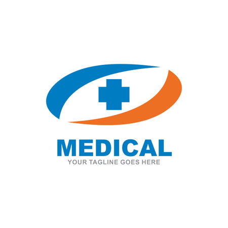 Simple Design inspiration medical and health care logo templateのイラスト素材