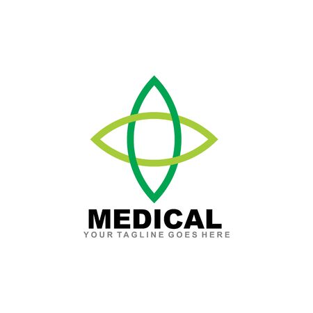 Simple Design inspiration medical and health care logo templateのイラスト素材