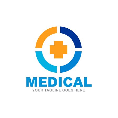 Simple Design inspiration medical and health care logo templateのイラスト素材