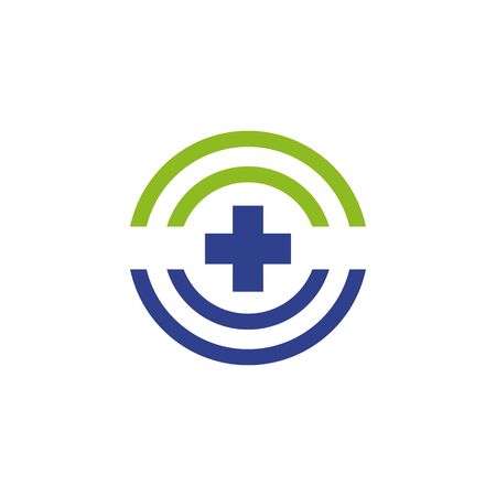 Simple Design inspiration medical and health care logo templateのイラスト素材