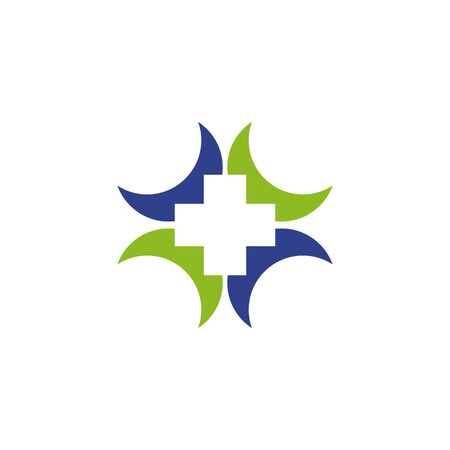 Simple Design inspiration medical and health care logo templateのイラスト素材