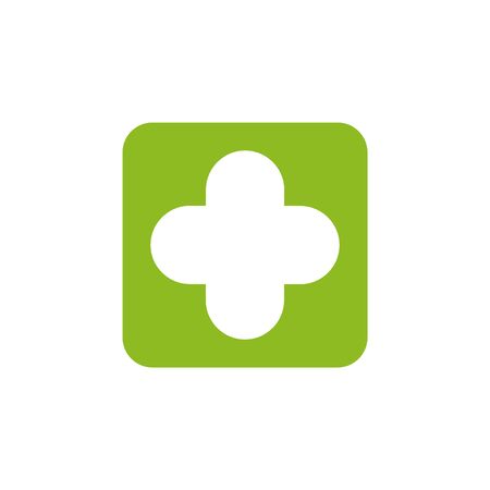 Simple logo design inspiration for medical and health care logo design vector templateのイラスト素材