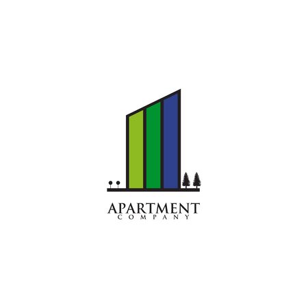 Apartment logo icon design vector templateのイラスト素材