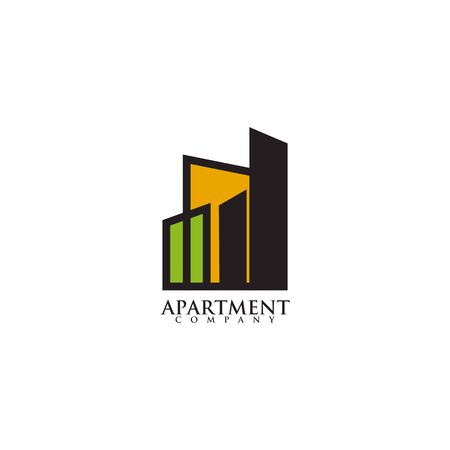 Apartment logo icon design vector templateのイラスト素材