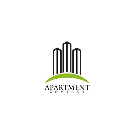 Apartment logo icon design vector templateのイラスト素材