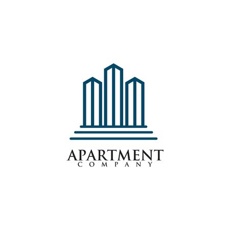 Apartment logo icon design vector templateのイラスト素材