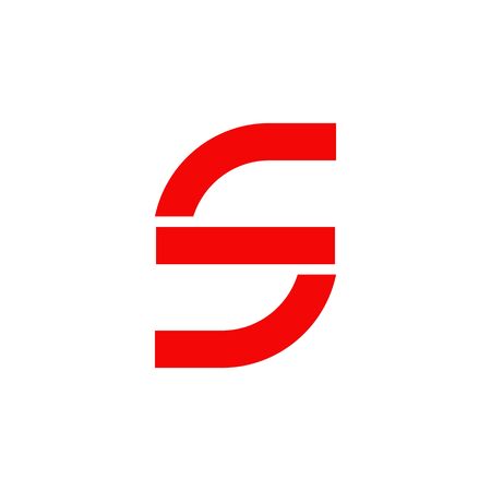 S letter initial logo design templateのイラスト素材