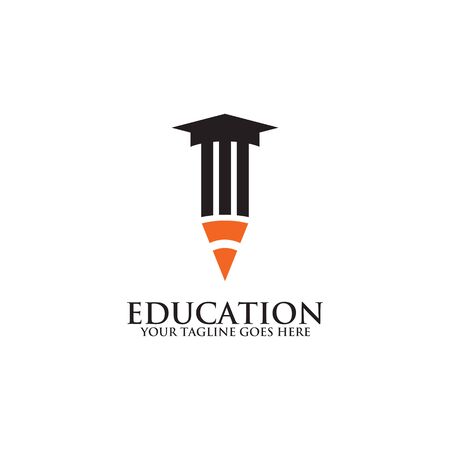 Education logo design inspiration vector templateのイラスト素材