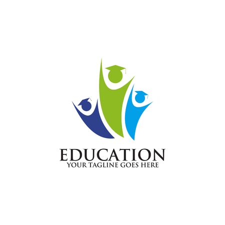 Education logo design inspiration vector templateのイラスト素材