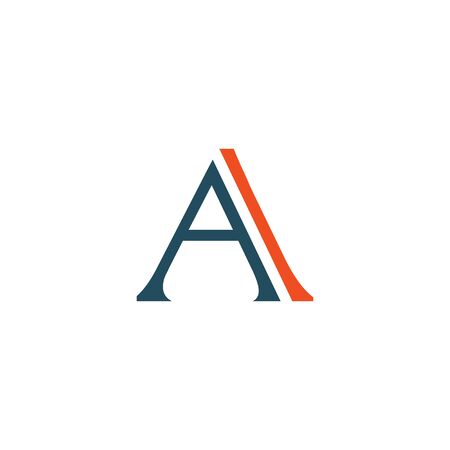 A letter intial logo design inspirartionのイラスト素材