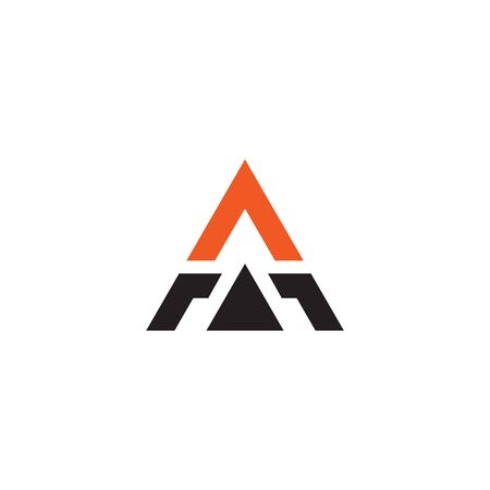 A letter intial logo design inspirartionのイラスト素材