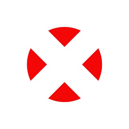 X letter logo initial design templateのイラスト素材