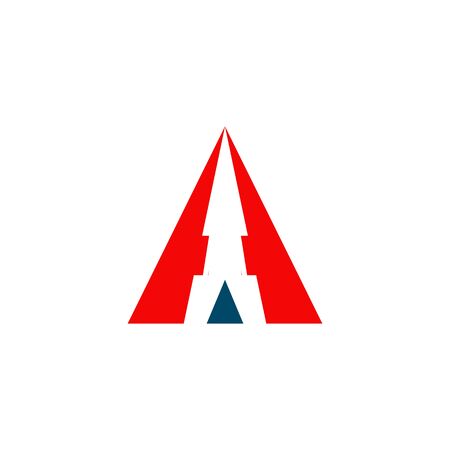 A letter intial logo design inspirartionのイラスト素材