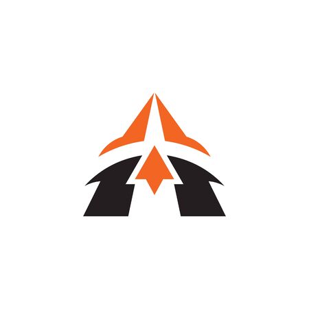 A letter intial logo design inspirartionのイラスト素材