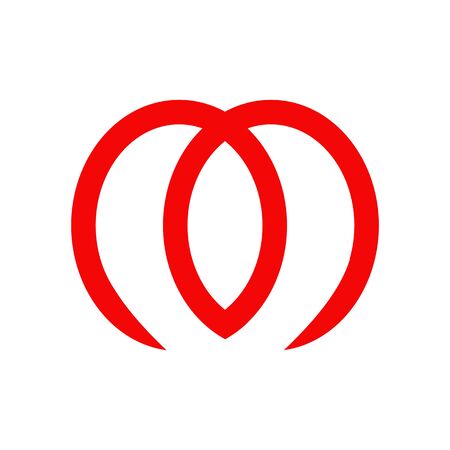 M letter initial logo design inspiration vector templateのイラスト素材