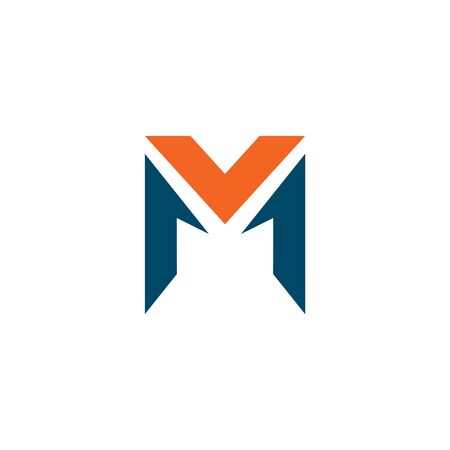 M letter initial logo design inspiration vector templateのイラスト素材