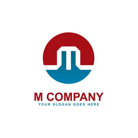 M letter initial logo design inspiration vector templateのイラスト素材