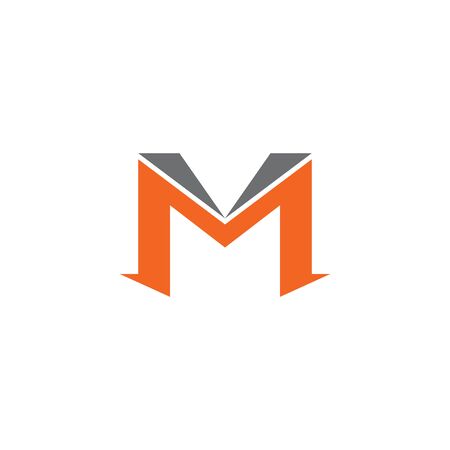 M letter initial logo design inspiration vector templateのイラスト素材