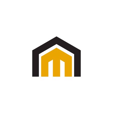 M letter initial logo design inspiration vector templateのイラスト素材