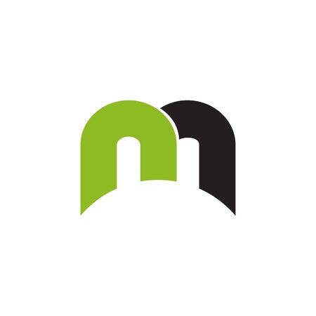 M letter initial logo design inspiration vector templateのイラスト素材
