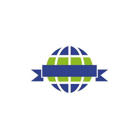 Earth globe design templateのイラスト素材
