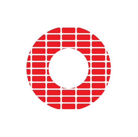 O letter initial  design vector templateのイラスト素材