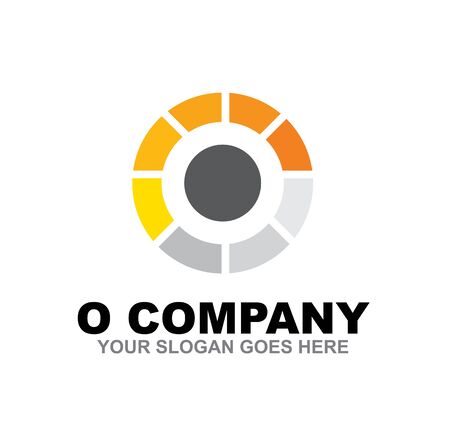 O letter initial design vector templateのイラスト素材