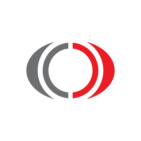 O letter initial design vector templateのイラスト素材