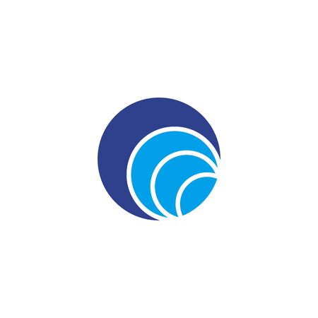 Wave icon design inspiration vector templateのイラスト素材