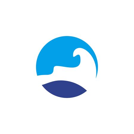 Wave icon design inspiration vector templateのイラスト素材