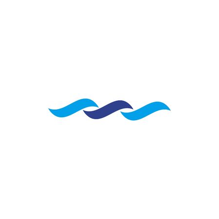 Wave icon  design inspiration vector templateのイラスト素材