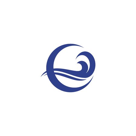 Wave icon  design inspiration vector templateのイラスト素材