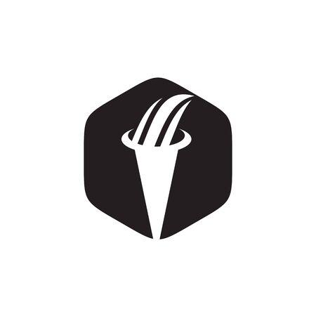 Torch design inspiration vector icon templateのイラスト素材