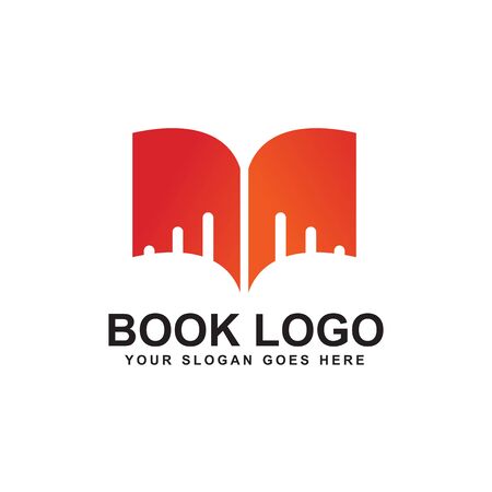 Book logo design inspiration vector templateのイラスト素材