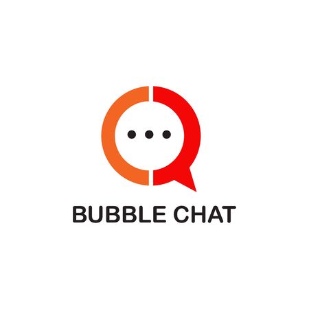 Bubble chat  icon design inspiration vector templateのイラスト素材