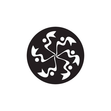 Community and adoption care  design vector templateのイラスト素材