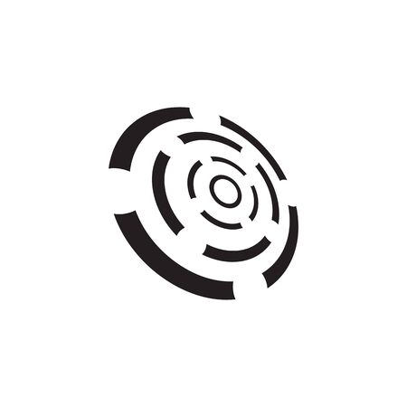 Circle  design inspiration icon vector templateのイラスト素材