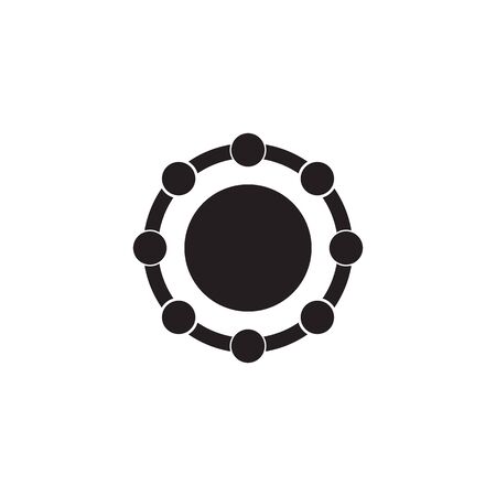 Circle design inspiration icon vector templateのイラスト素材