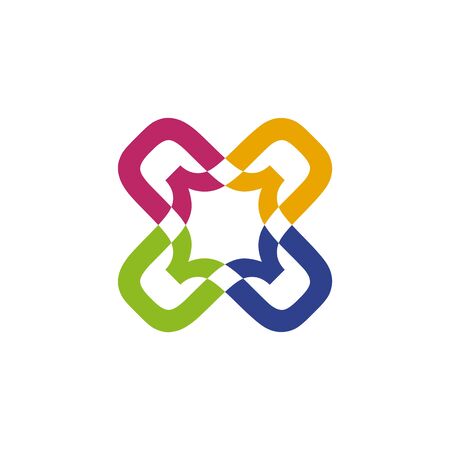 Community and adoption care  design vector templateのイラスト素材