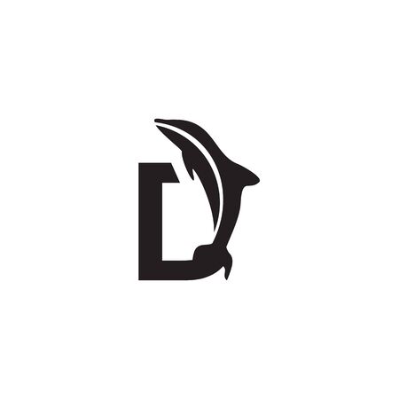 Dolphin  design inspiration vector templateのイラスト素材